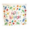 Happy Birthday Tapestry Photo Backdrop Flowers Hanging Blankets Party Decorate Wall Tapestry; 51x59 inch